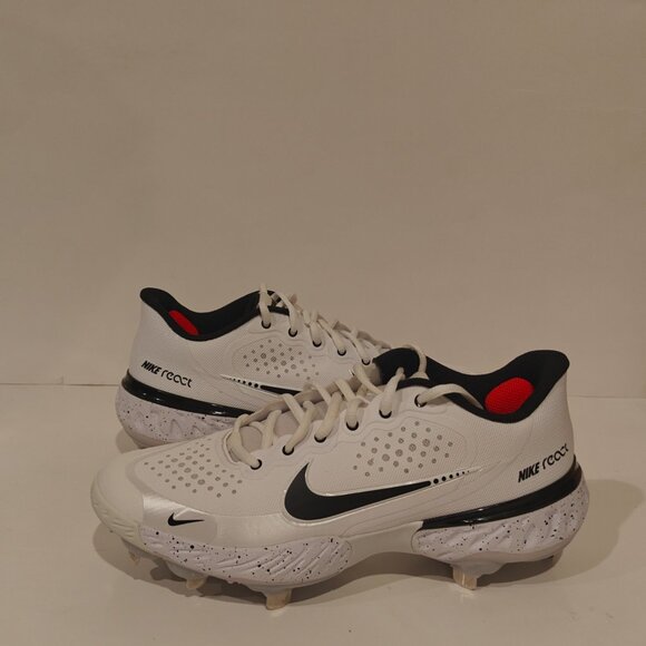 Nike Alpha Huarache Elite 3 Low White Baseball Cleats CV3552-104 Men’s Size 7.5 - Picture 5 of 13